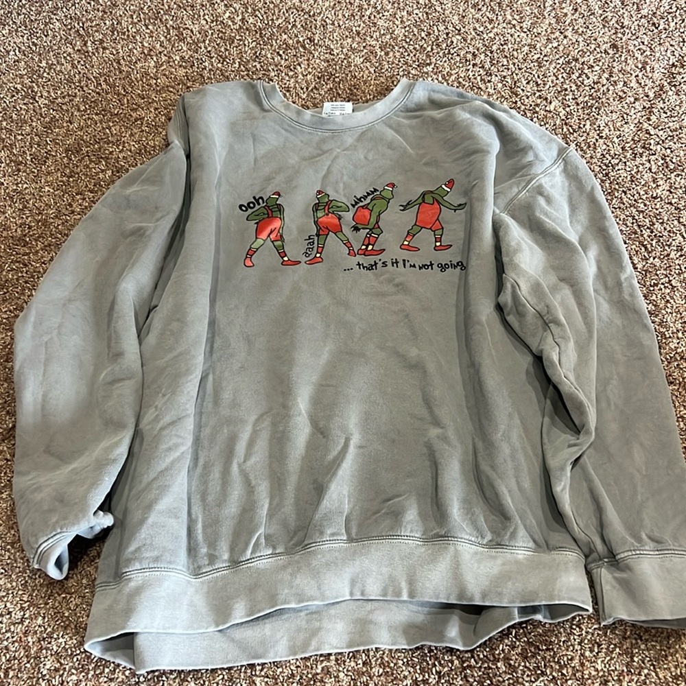 Comfort colors grinch sweatshirt